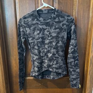 Camouflage Long Sleeve Top